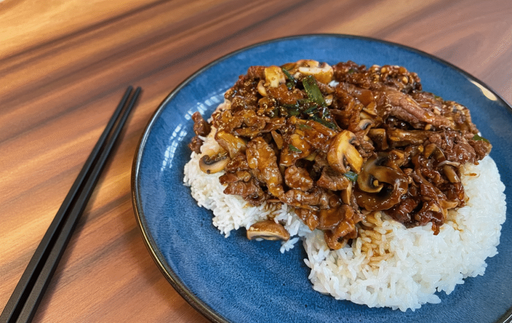 Beef and Mushroom Stir-fry