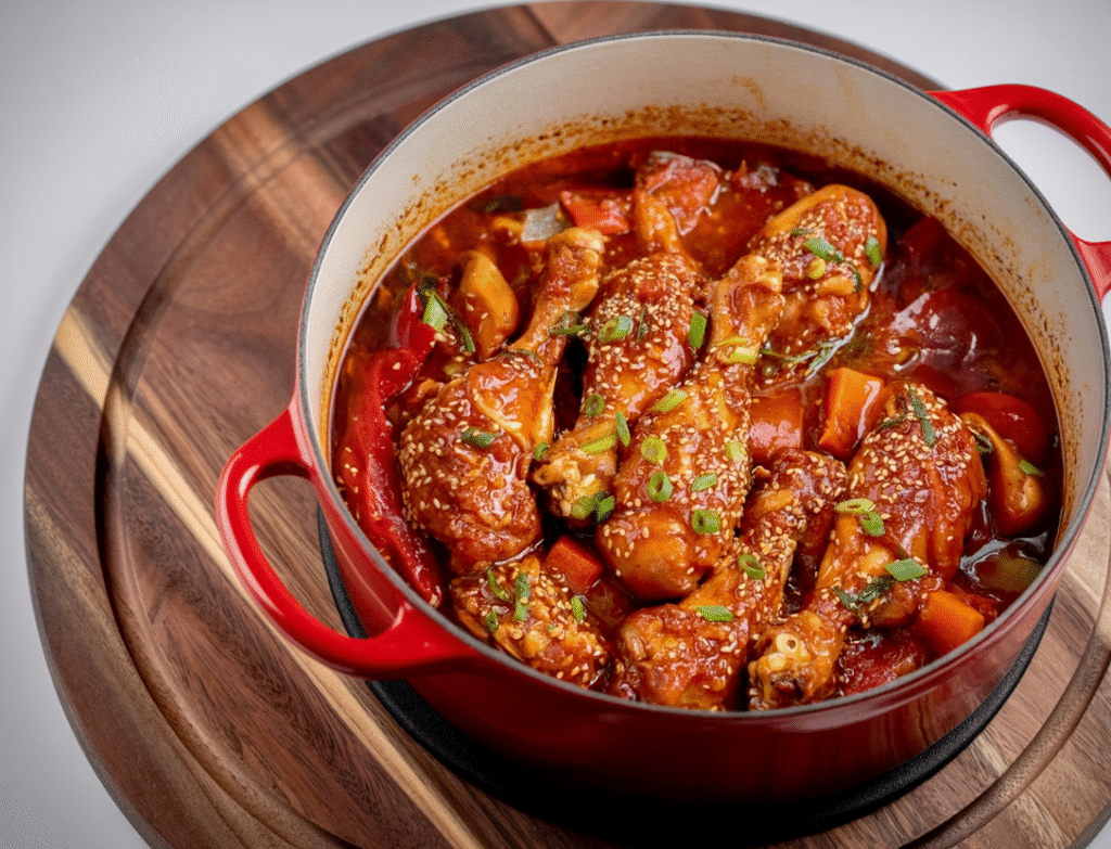 Korean Spicy Chicken Stew (Dakdoritang)